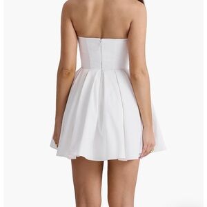 House of CB Strapless White Mini Dress